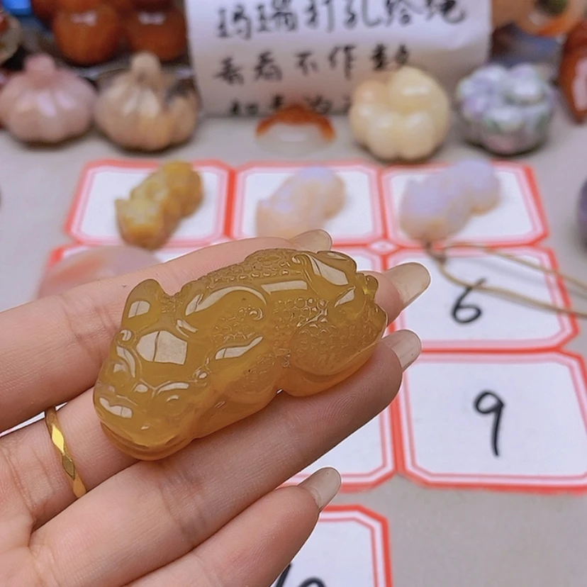 【闪购商品】未镶嵌玛瑙/玉髓珠宝半成品子*