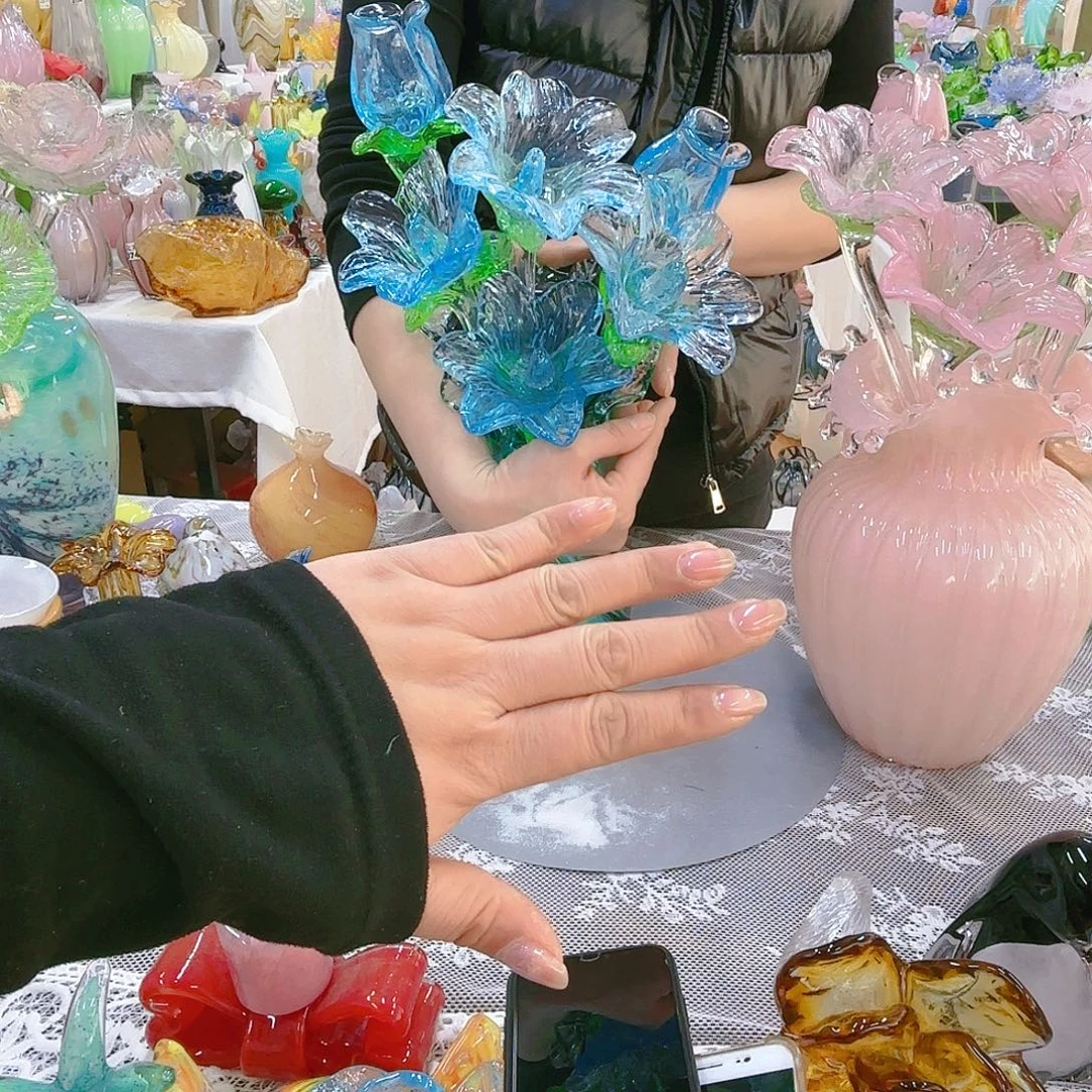 福利不退不换琉璃花瓶艺术品