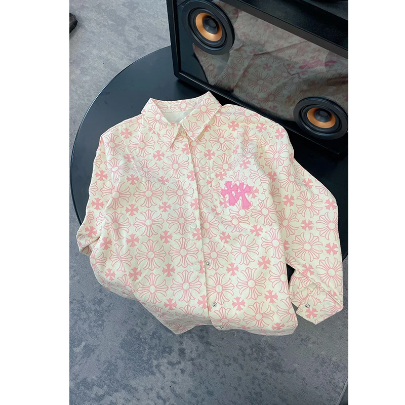 《An ni》提花满印牛仔外套女春季潮牌宽松百搭夹克 Ani-B664