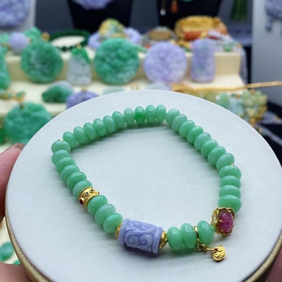 未镶嵌手串翡翠手串