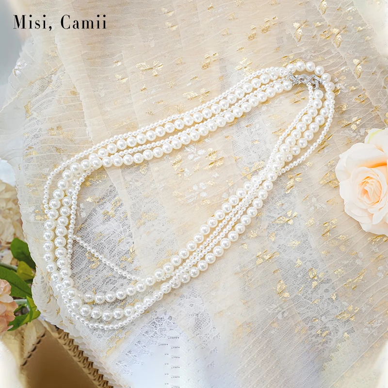 Misi,Camii轻奢时尚气质双层长款礼服网红日常配饰百搭腰链超闪