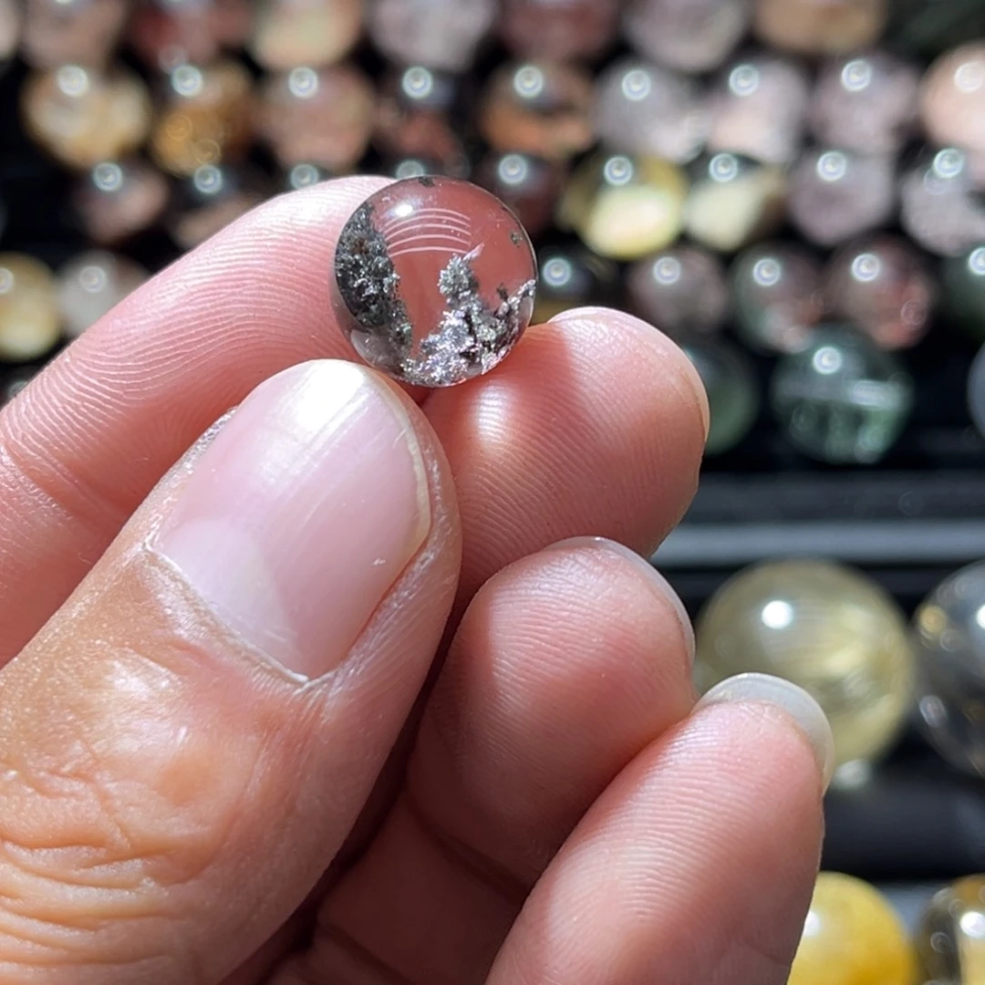 幽灵单珠未镶嵌水晶12.3mm