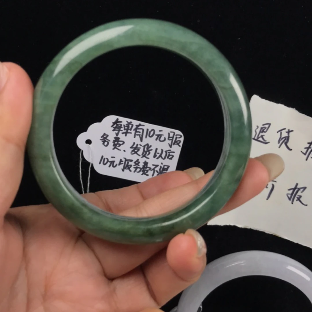 天然缅甸翡翠手镯A货手镯56圈46号