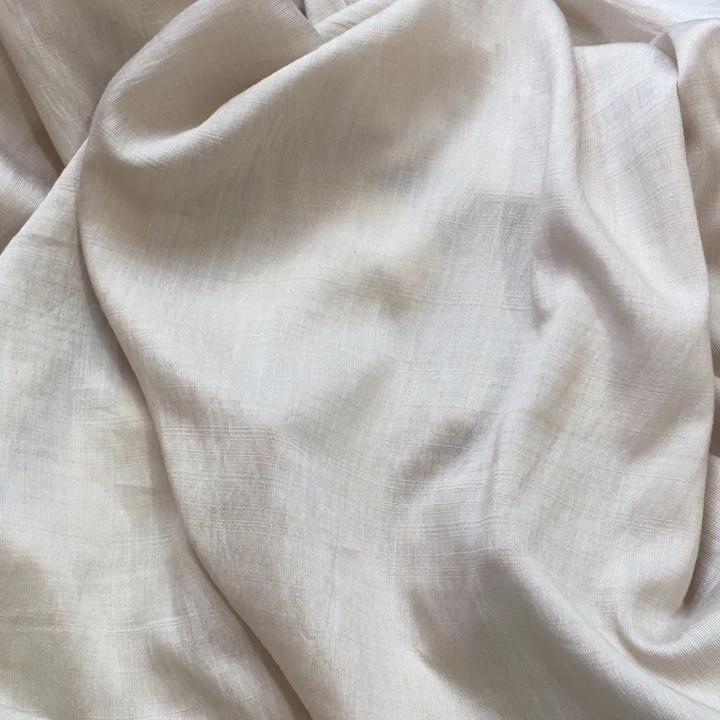 天丝（莱赛尔纤维）杏色天丝苎麻2