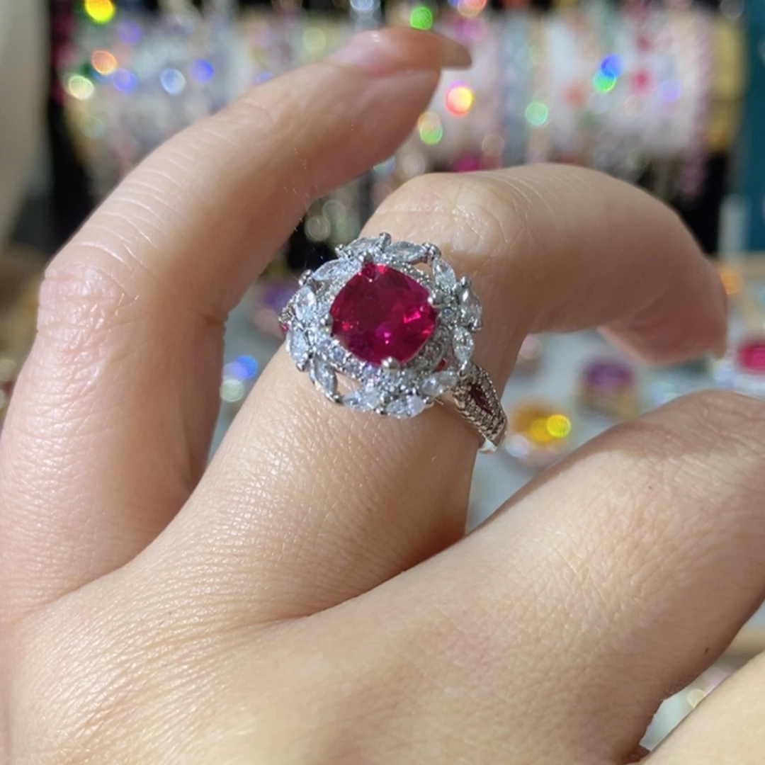 66锆石（处理）戒指