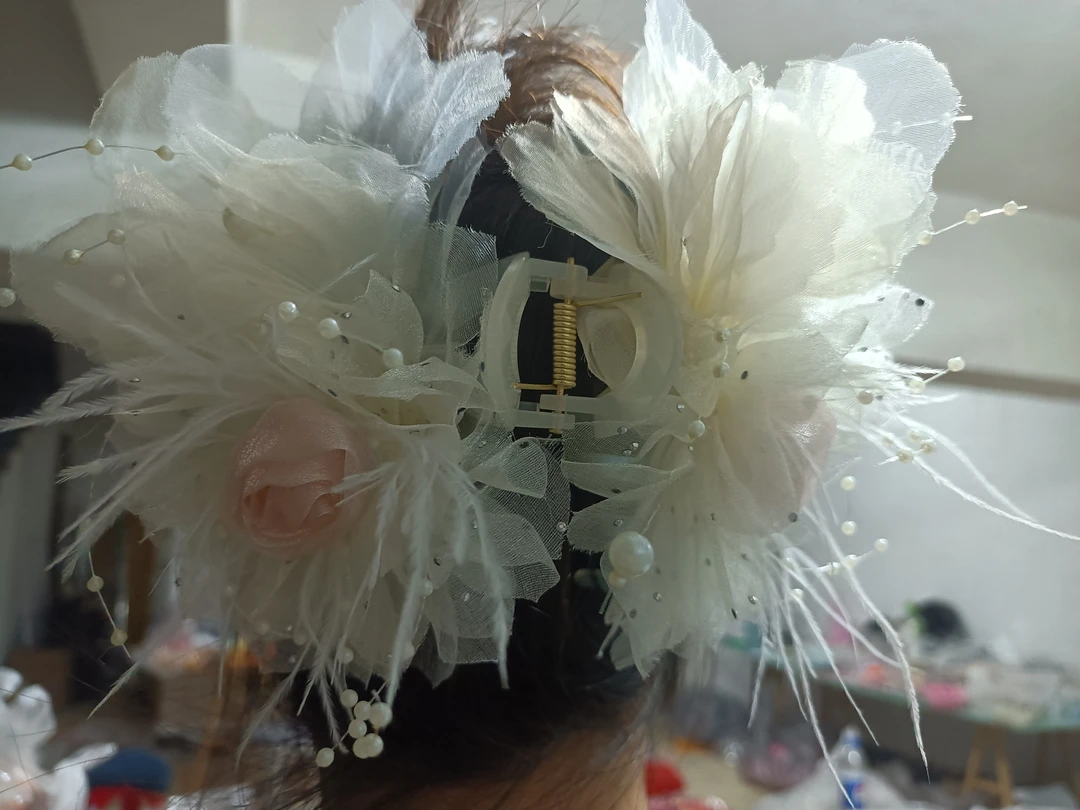 抓夹100少女风白色轻奢大抓夹时尚原创设计精致清新发夹女日韩