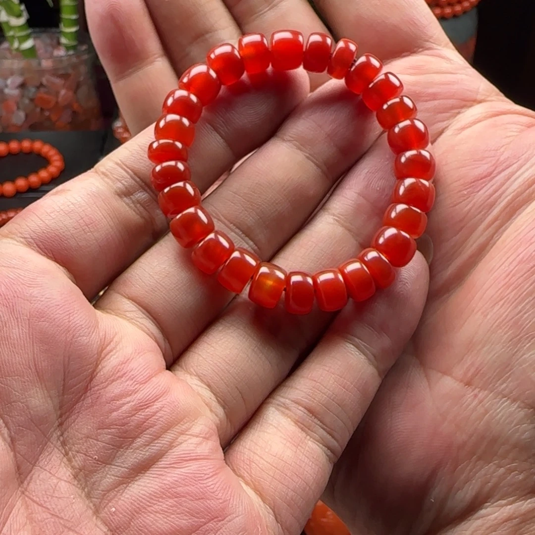 佐***೨南红玛瑙隔片未镶嵌