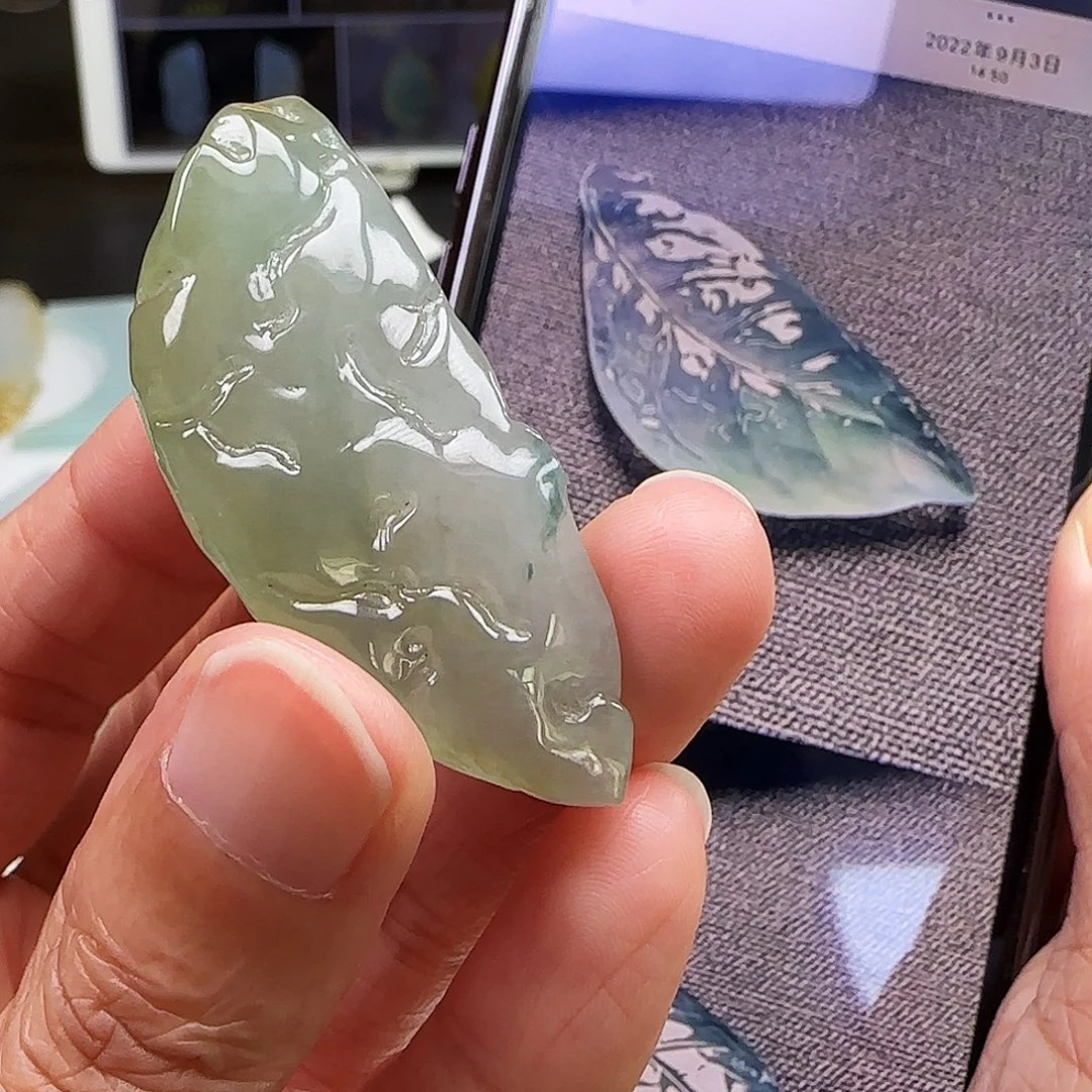 定制翡翠未镶嵌缅甸翡翠挂件