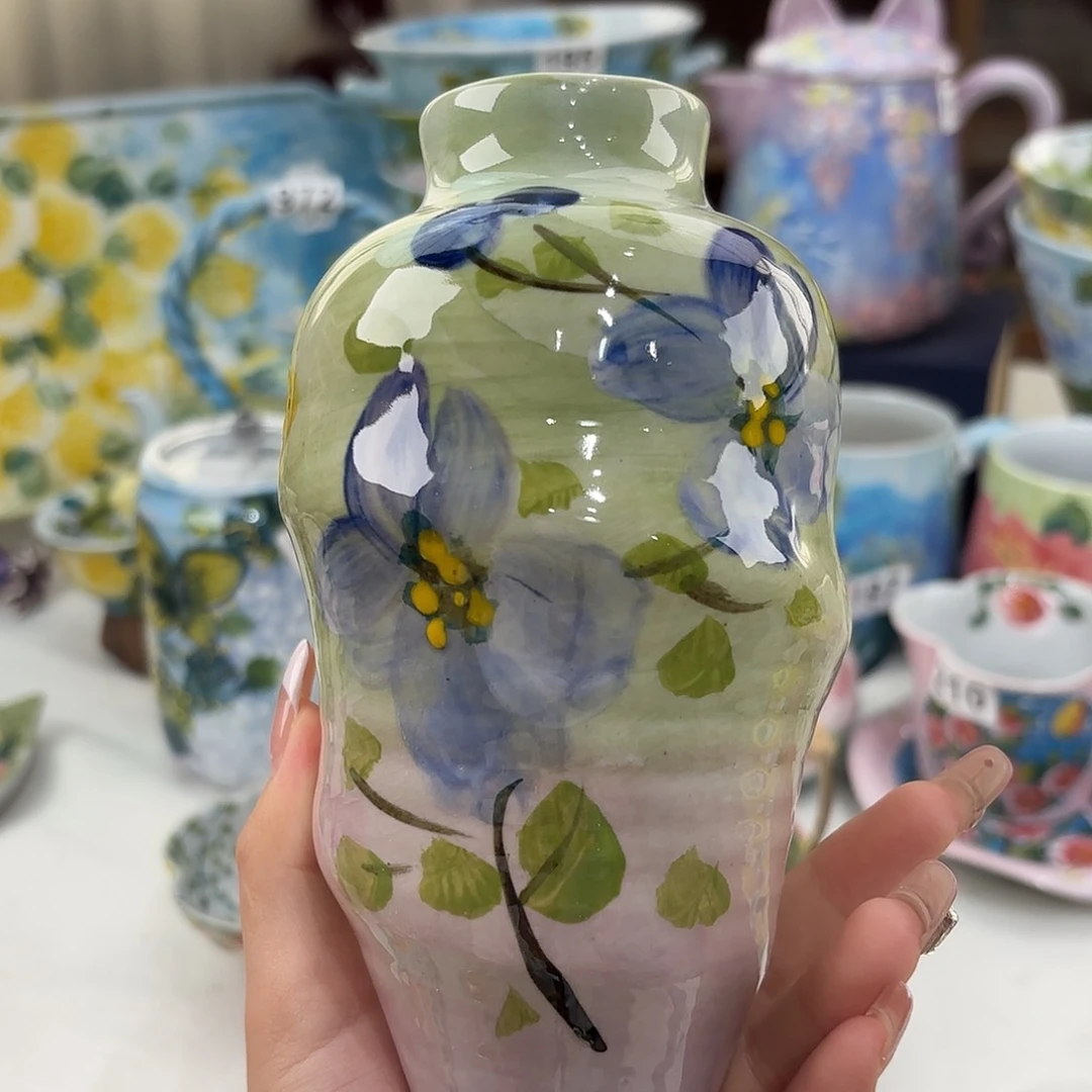 景德镇手绘高温釉下彩陶瓷茶具