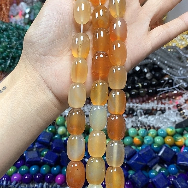 未镶嵌玛瑙/玉髓珠宝半成品糖心玛瑙卡13*17mm