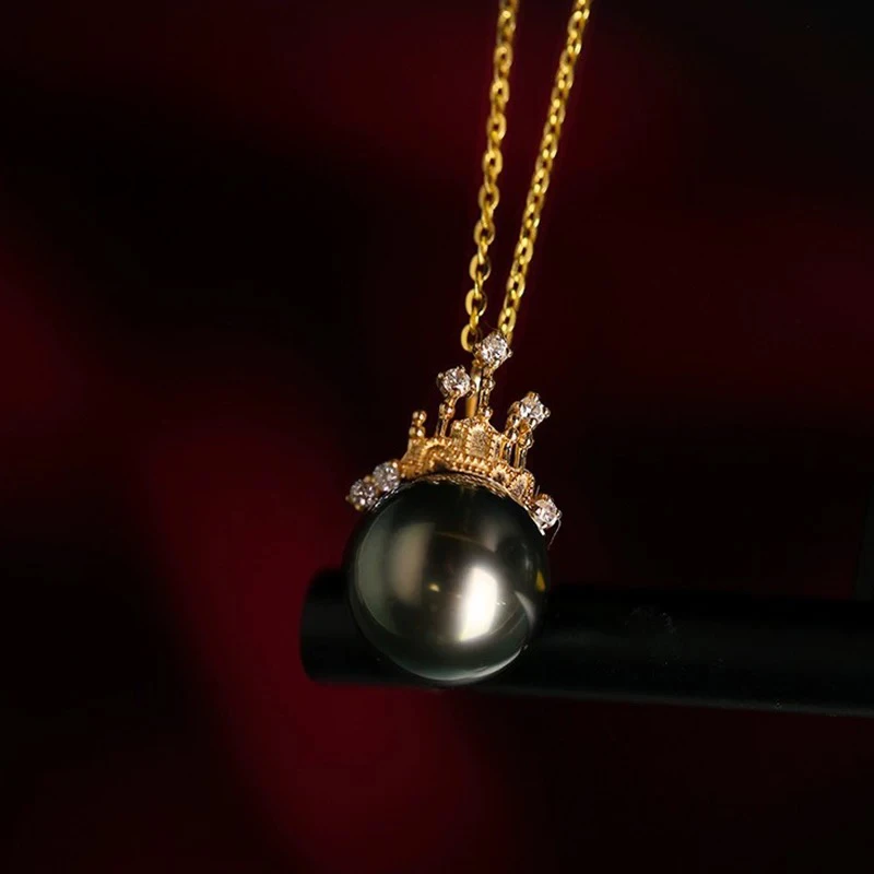 铜合金项链 【老板娘专属】【孔雀开屏】12mm紫绿色吊坠城堡吊坠