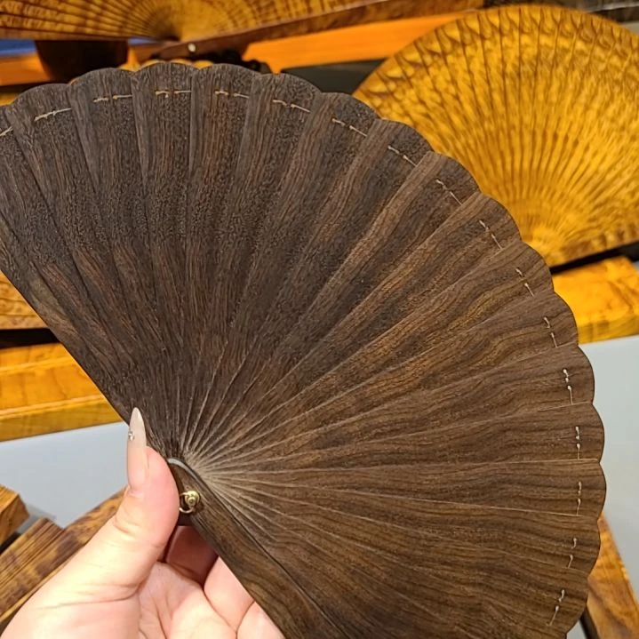 扇子15小叶桢楠金丝楠木苏扇阴沉