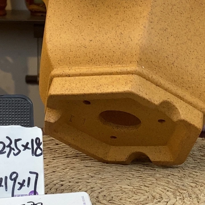 西***雪紫砂花盆 特惠微瑕柴烧大六方1189