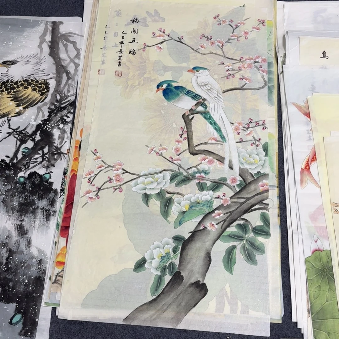 国画100×50精品工笔画画画画