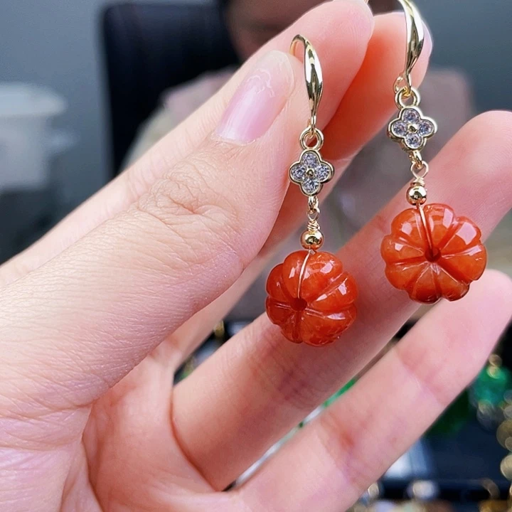 翡翠耳饰未镶嵌饰品