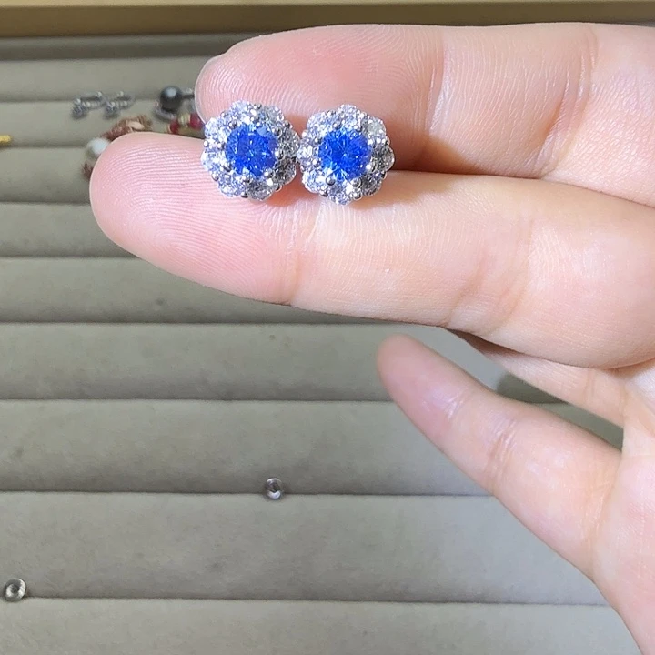 戒指烟晶银S925镶嵌