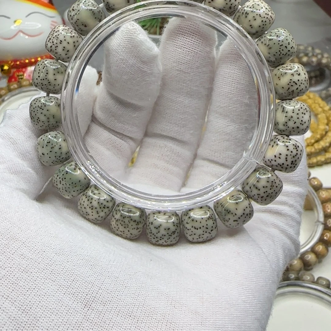 星月菩提手串青花瓷11×10一朵果a7