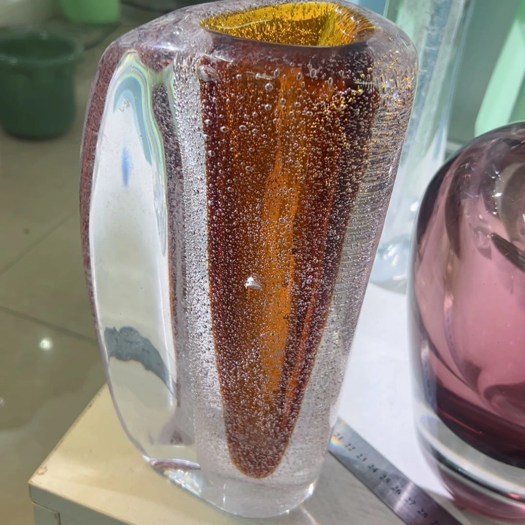 高 28 轻奢琉璃花器磕伤福利