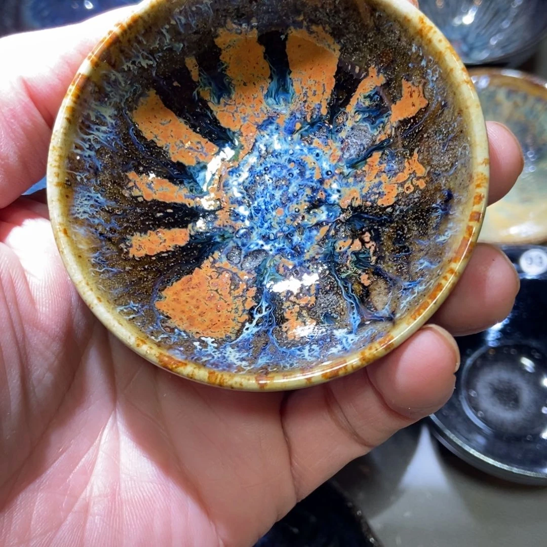 茶盏152 落灰烧微瑕盏漏