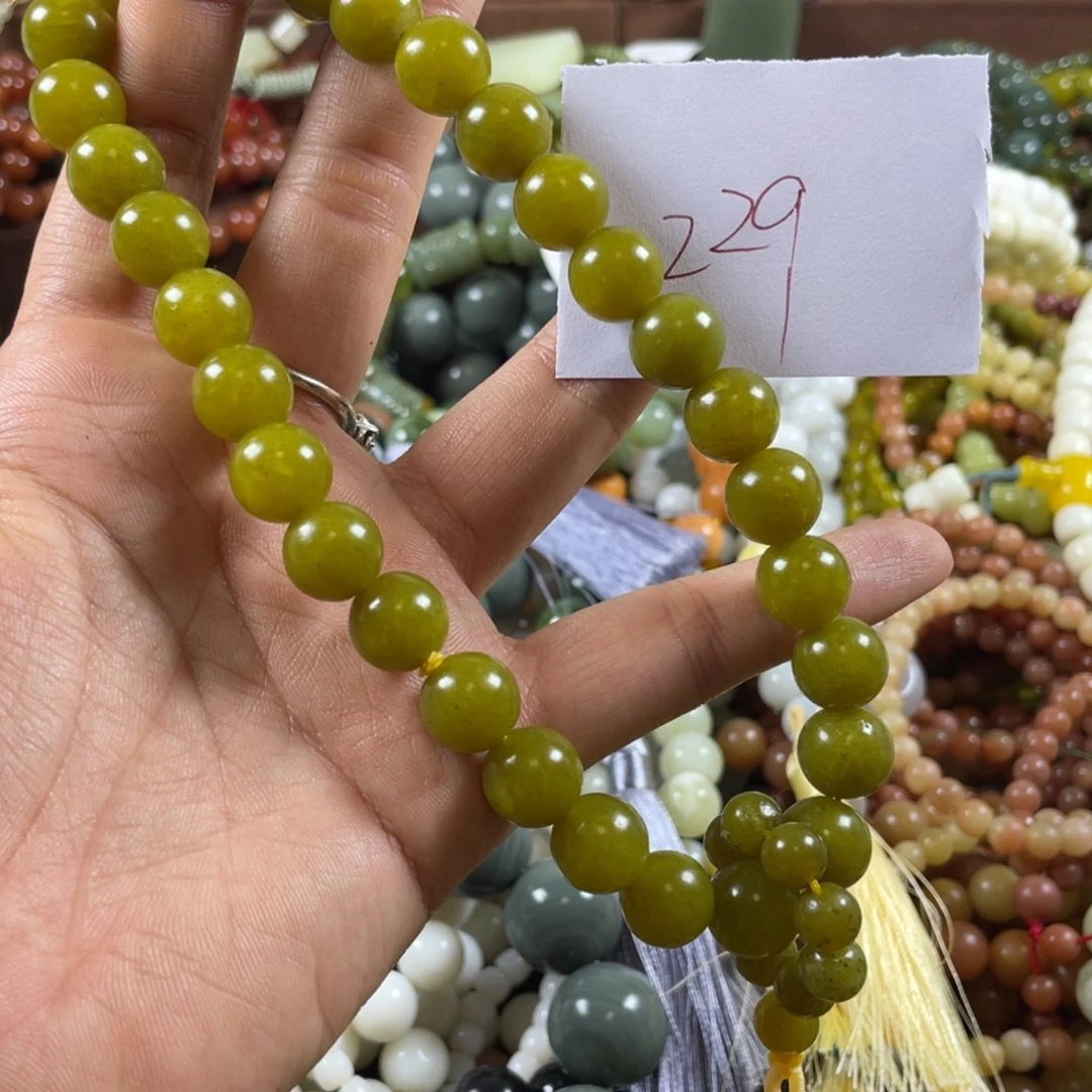 未镶嵌蛇纹石玉手链