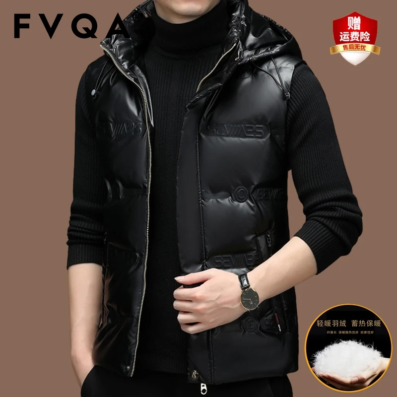 羽绒服男潮牌坎肩外穿羽绒棉马甲背心轻薄潮流帅气外套秋冬季马夹