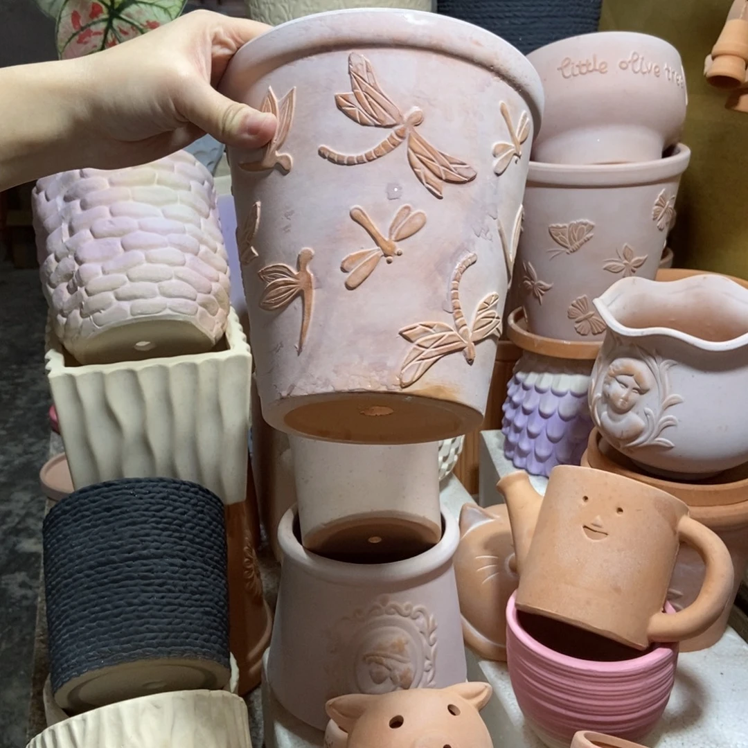 17×17雾化蜻蜓盆 1个