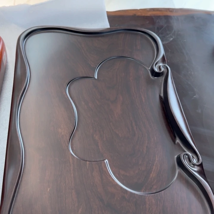 正品黑檀木实木茶盘46/30