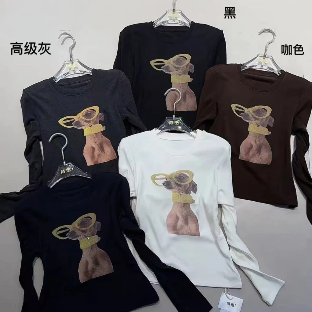 PanPan【贼好穿加绒】【洋气腊肠狗】【圆领打底衫】
