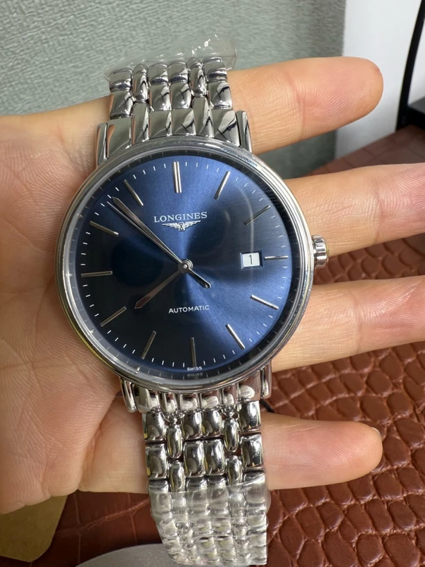 99新 Longines/浪琴 瑰丽922/蓝条丁/表盘40/机械
