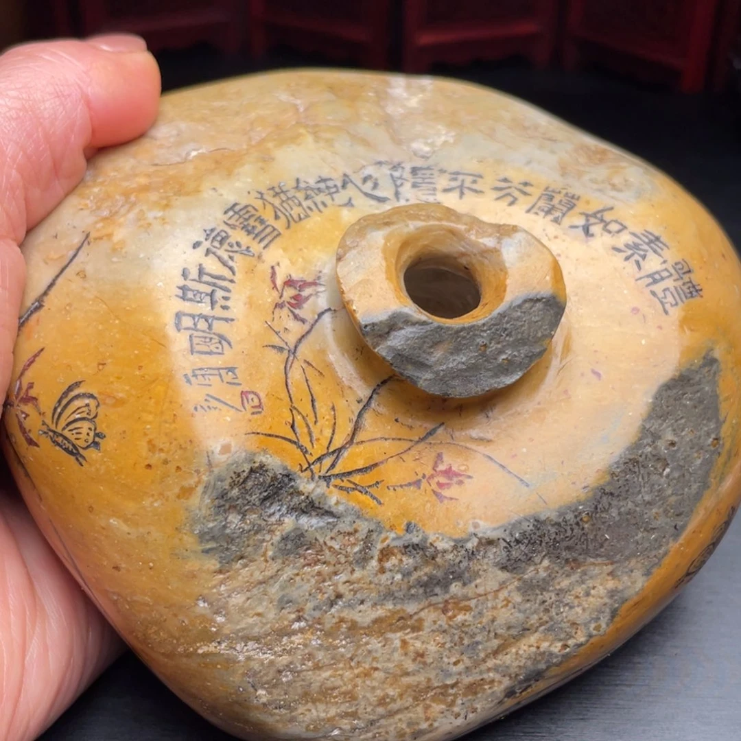 用***8田黄石田黄石手把件摆件