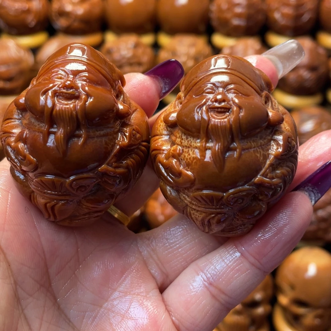 橄榄核把件橄榄球