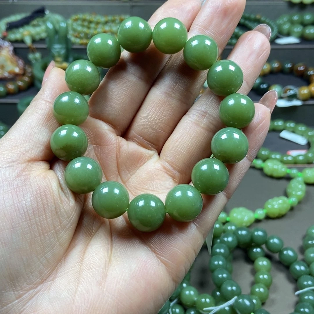 透闪石质玉手链未镶嵌