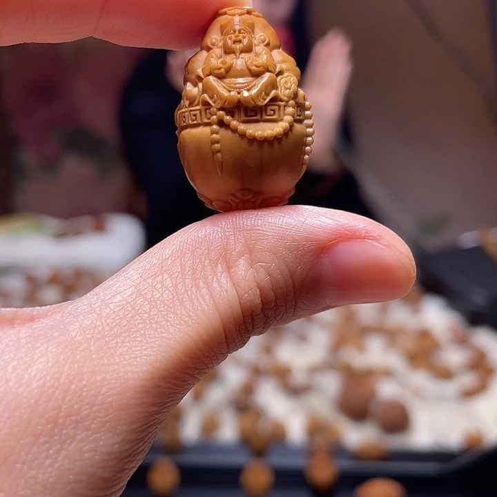 橄榄核手串/手链 聚宝盆财神