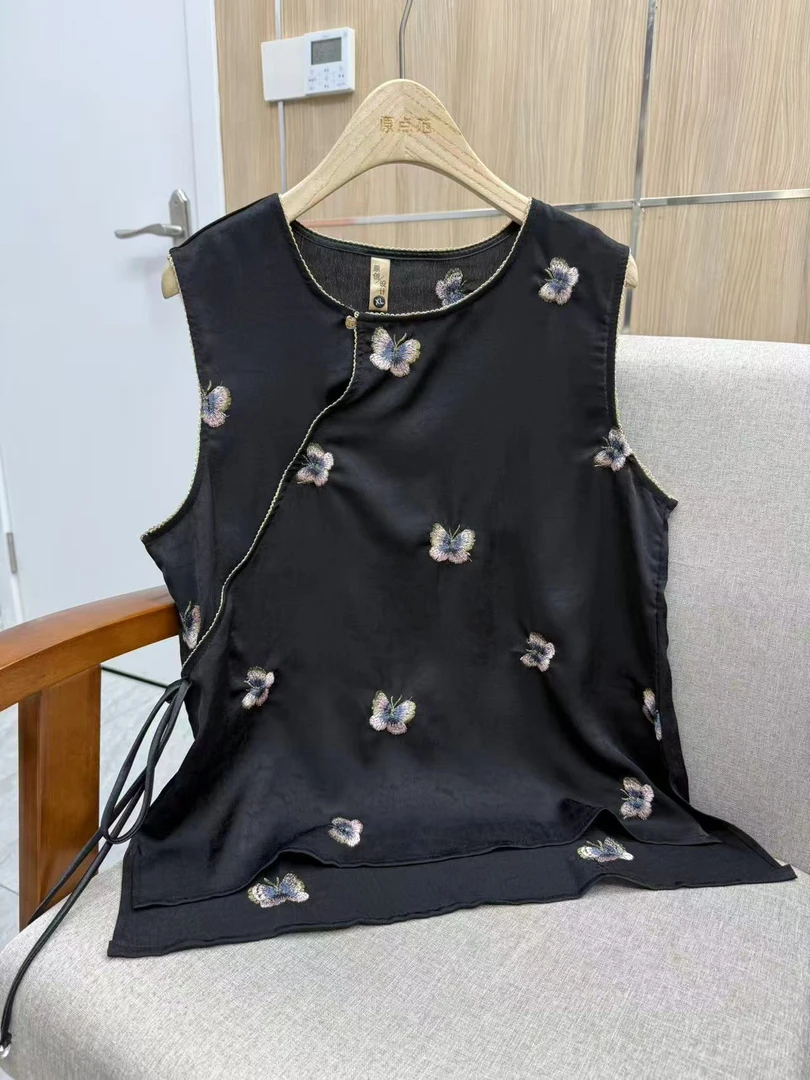 薄款常规宽松型刺绣小衫夏季时尚中国风1061