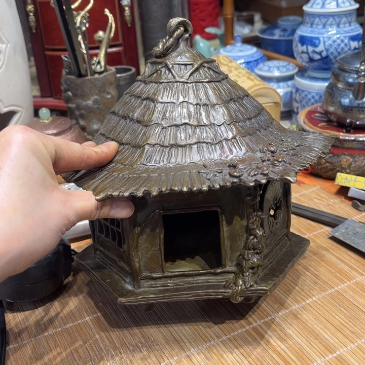 蜜安罐瓷香炉锡茶则