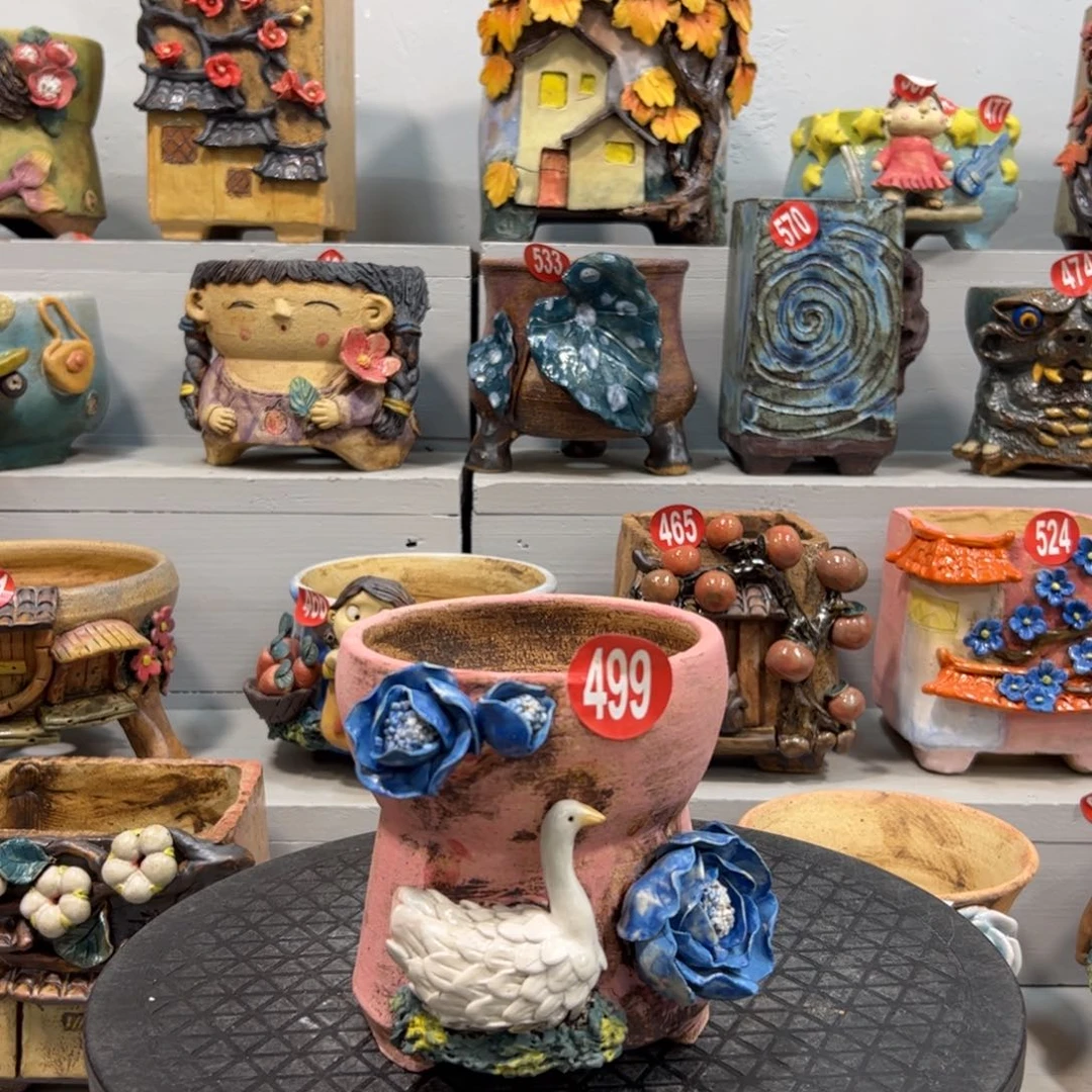 499 号陶然花器手工花盆