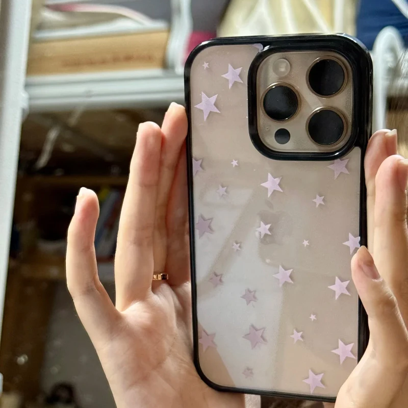 欧克里里粉色透明流星适用苹果16/15promax手机壳iPhone14/13/121