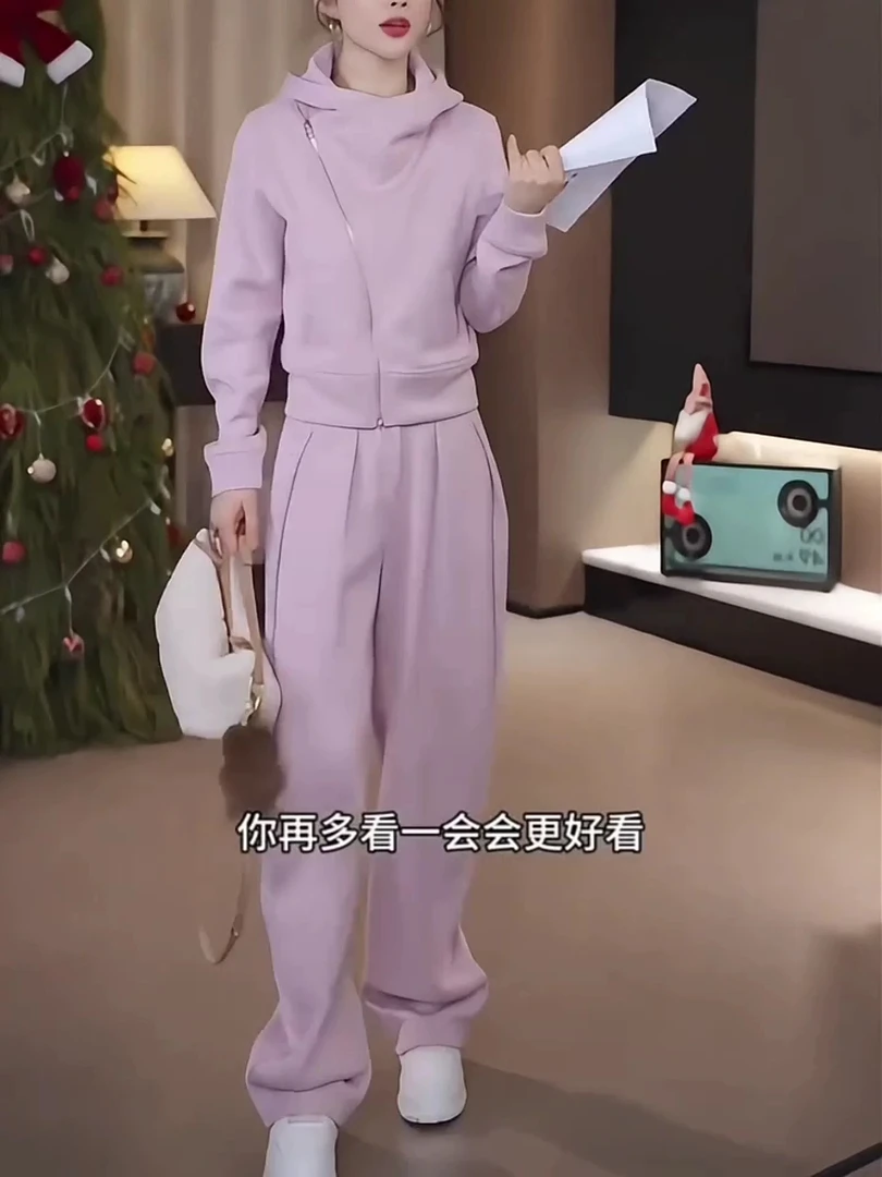 【张开心】太古～布灵布灵闪～休闲套装2025高级感洋气减龄独特两件套