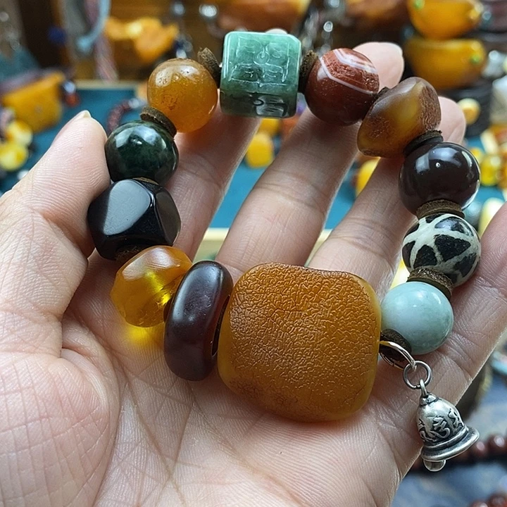 蜜蜡未镶嵌手串手串