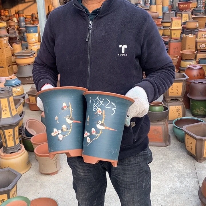 紫砂花盆紫砂花盆