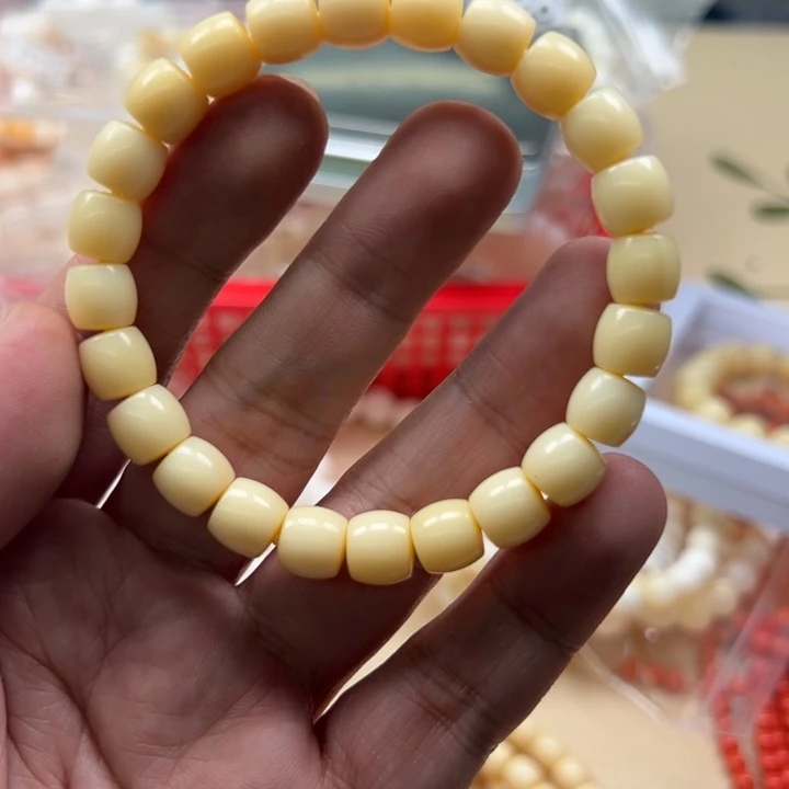 白玉菩提手串黄色716