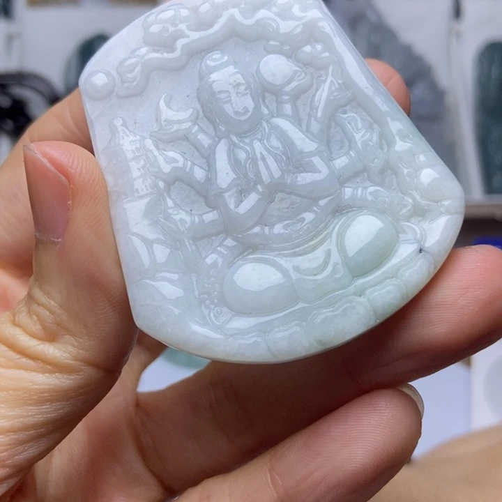翡翠未镶嵌挂件翡翠