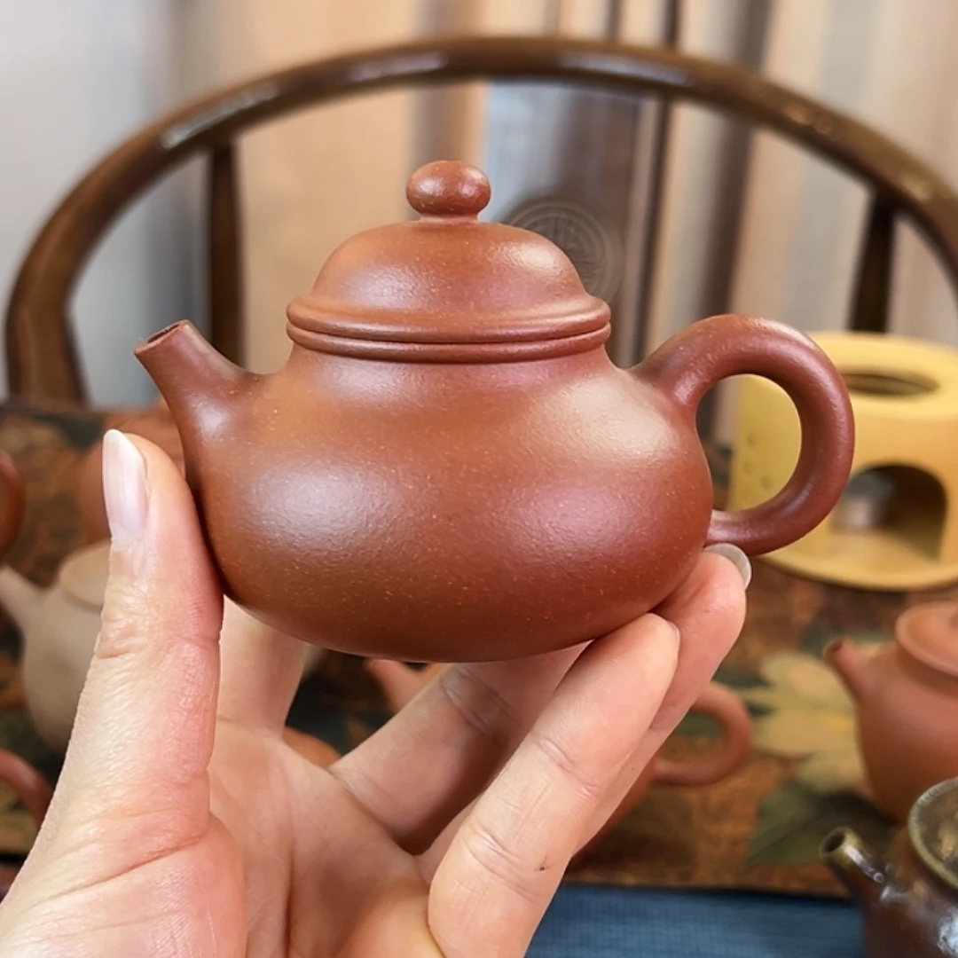 茶壶紫砂精品原矿 容天 红降坡泥 160cc