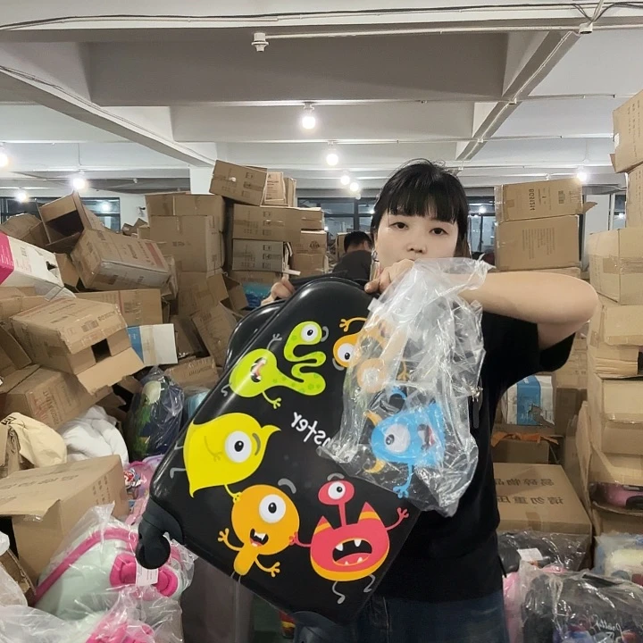 锦纶贪吃蛇行李箱子母包