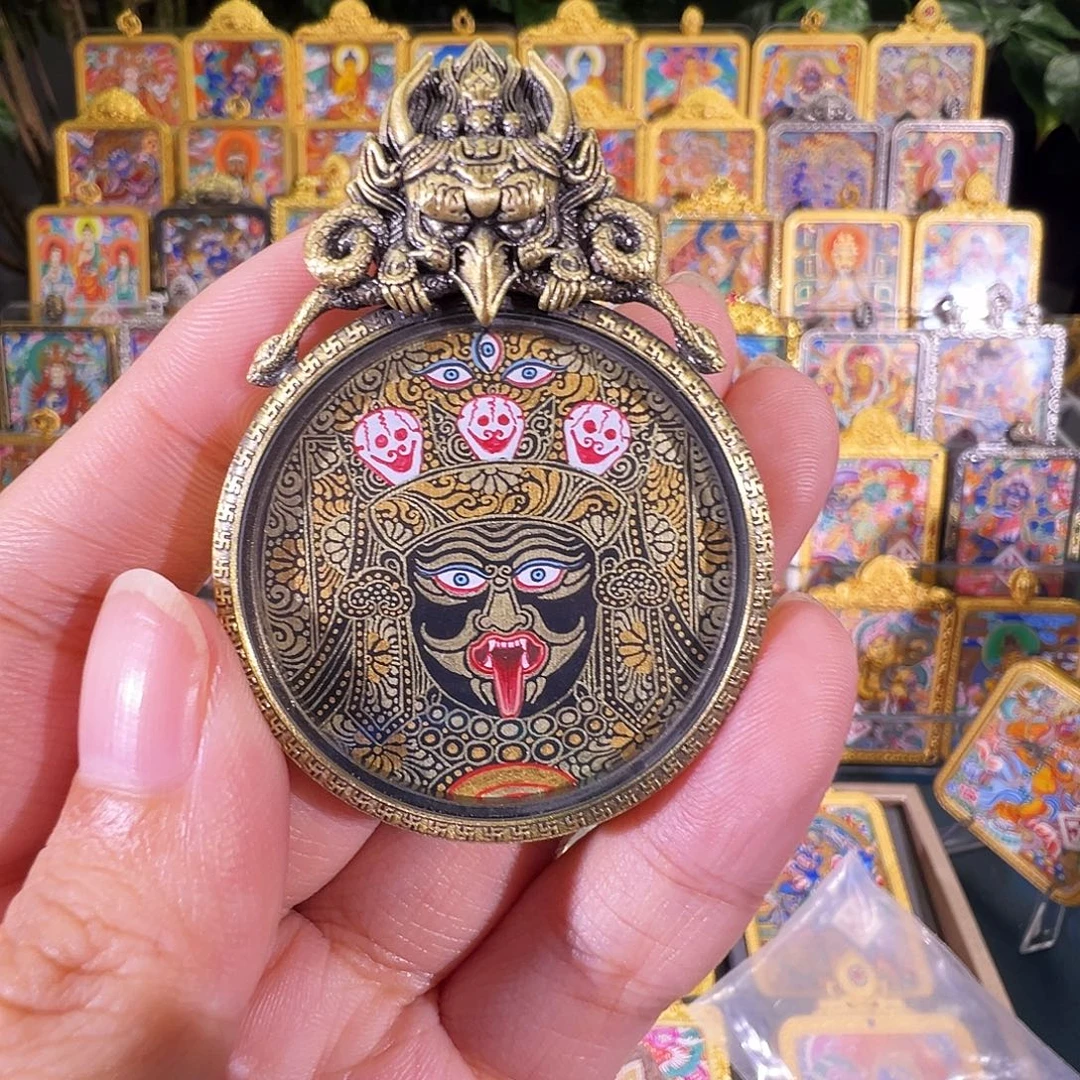 吊坠扎基拉姆热贡纯手绘唐卡