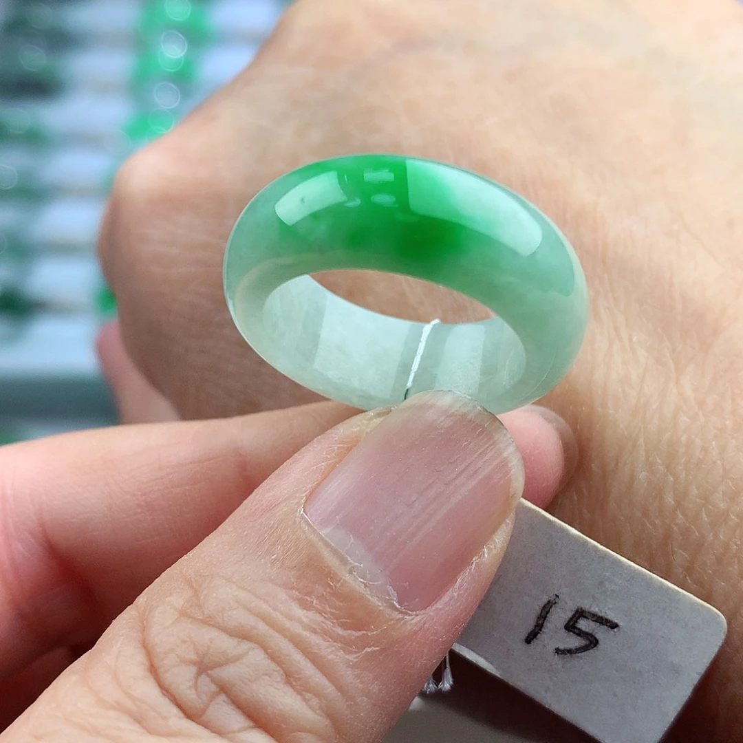 未镶嵌戒指翡翠15号