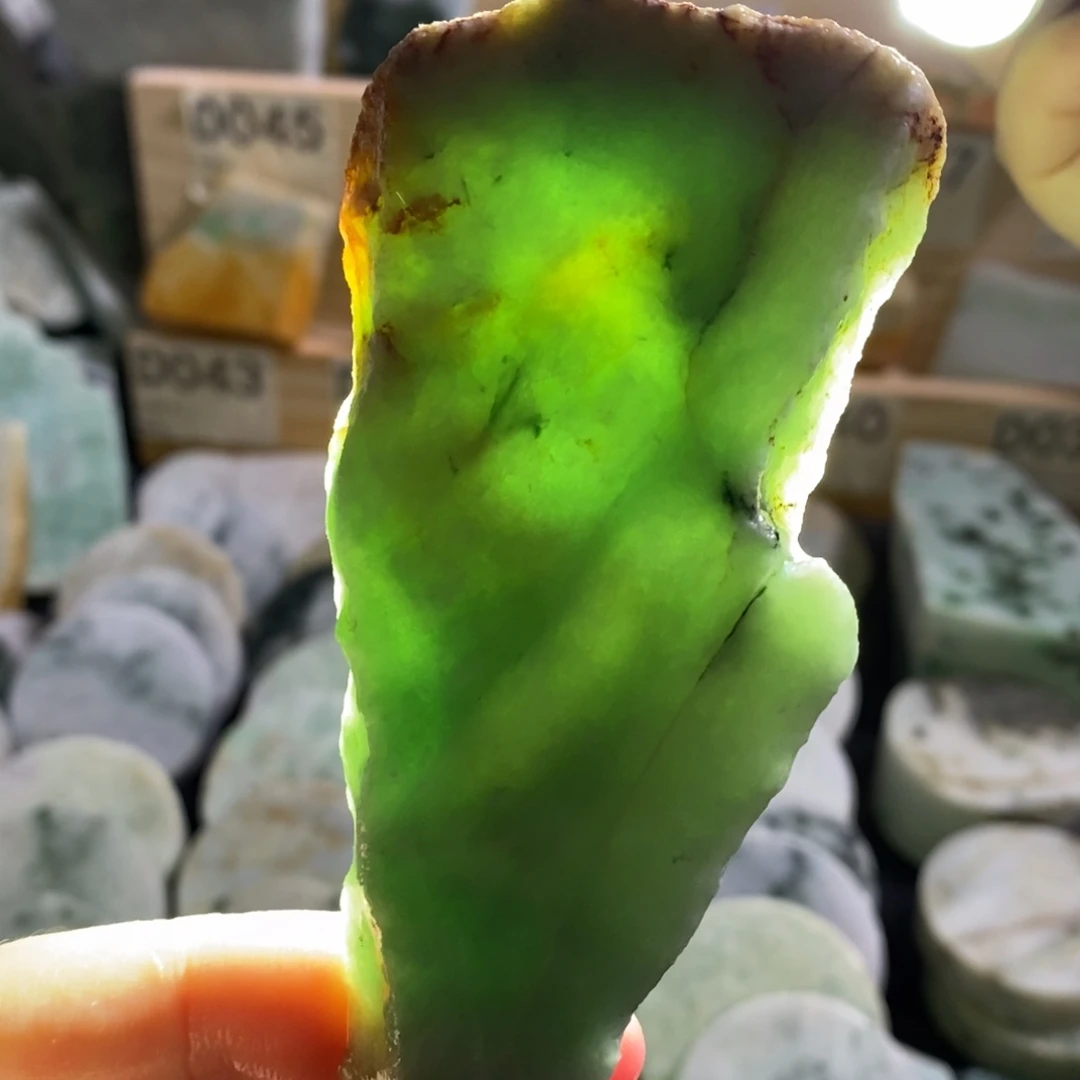 颈饰未镶嵌翡翠天然翡翠