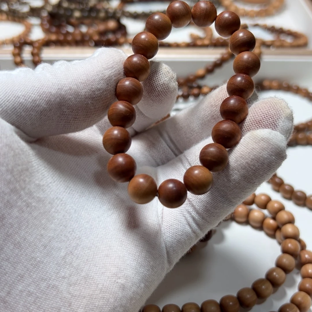 檀香木无事牌10单圈横沉