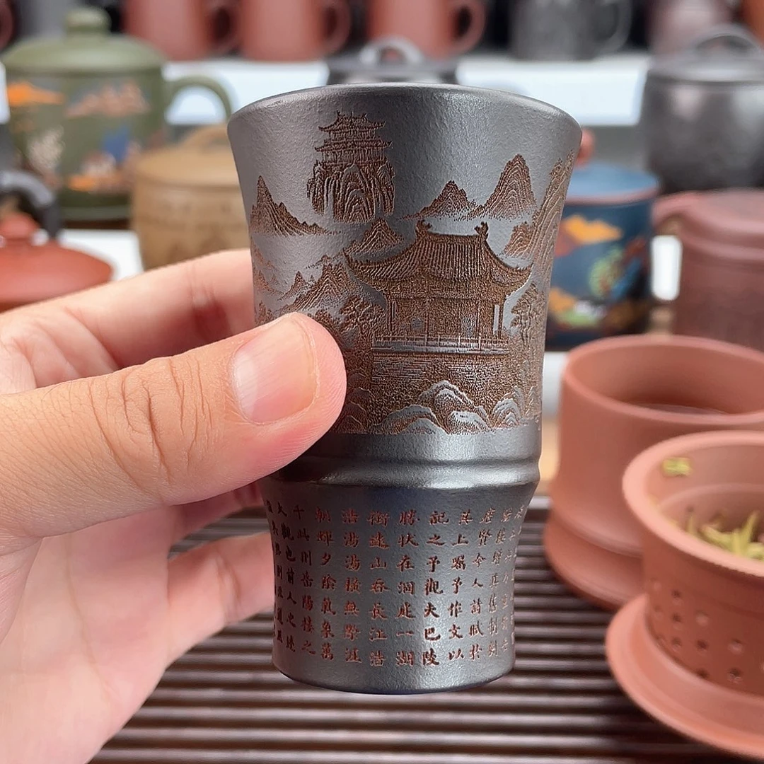 紫砂茶杯高档紫砂茶具套装