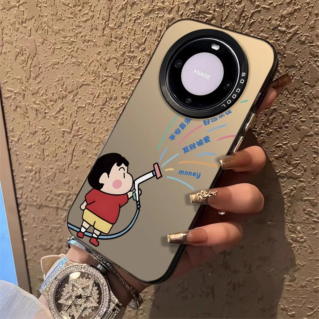 蜡笔小新适用华为mate60pro手机壳男款mate70/40新款50高级感华为